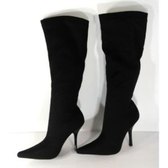 Cathy Jean Shoes - Cathy Jean Black Below Knee High Boots 6.5